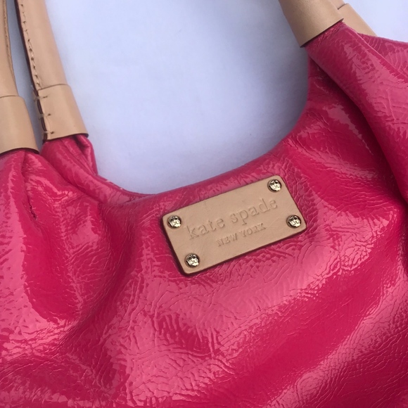 Authentic Kate Spade Pink Patent Purse - Picture 4 of 4